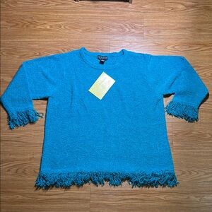Dialogue Turquoise Crew Neck Sweater